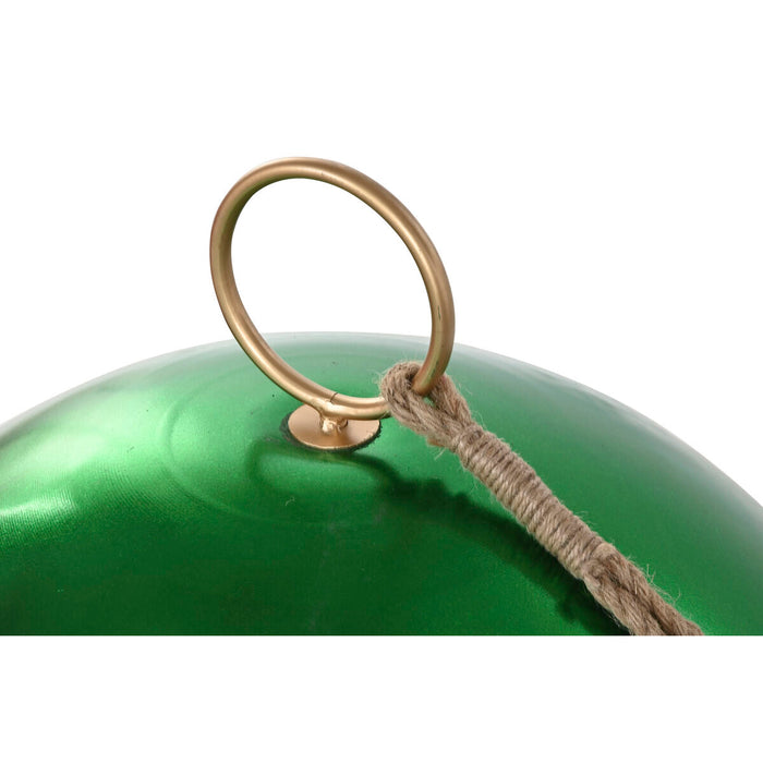 Christmas Bauble Home ESPRIT Red Green Golden Metal (2 Units)