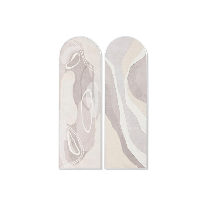 Canvas Home ESPRIT White Beige Abstract Urban 52 X 4 X 167 CM (2 Units)