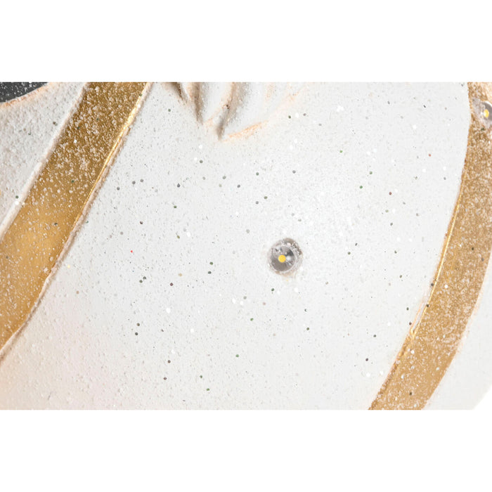 Christmas bauble Home ESPRIT White Green Golden Gnome 23 X 21,5 X 55 CM (3 Units)