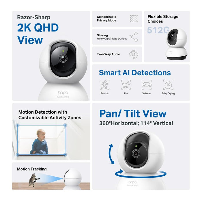 Home security WiFi camera TP-Link Tapo C220 Pan/Tilt - IP Камери<<<Мрежово оборудване<<<ValiAPI&&&IP Camera и