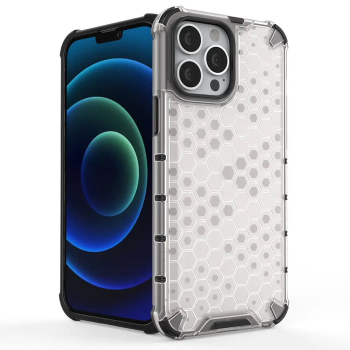 Honeycomb Case armor cover with TPU Bumper for iPhone 13 Pro Max blue - Cell phone cases and covers<<<HurtelXML