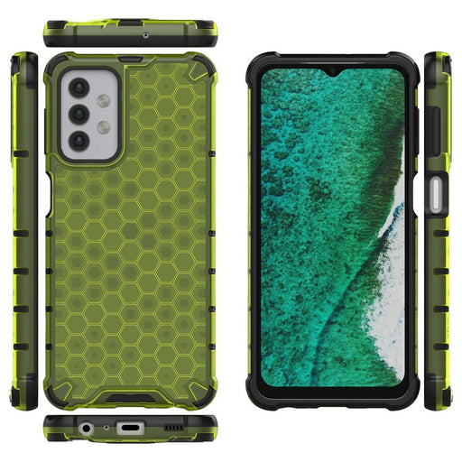 Honeycomb Case armor cover with TPU Bumper for Samsung Galaxy A32 5G green - Cell phone cases and covers<<<HurtelXML