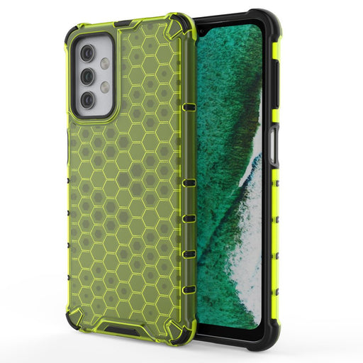 Honeycomb Case armor cover with TPU Bumper for Samsung Galaxy A32 5G green - Cell phone cases and covers<<<HurtelXML