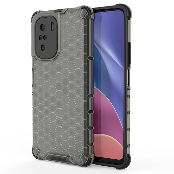 Honeycomb Case armor cover with TPU Bumper for Xiaomi Redmi K40 Pro+ / K40 Pro / K40 / Poco F3 black - Cell phone cases