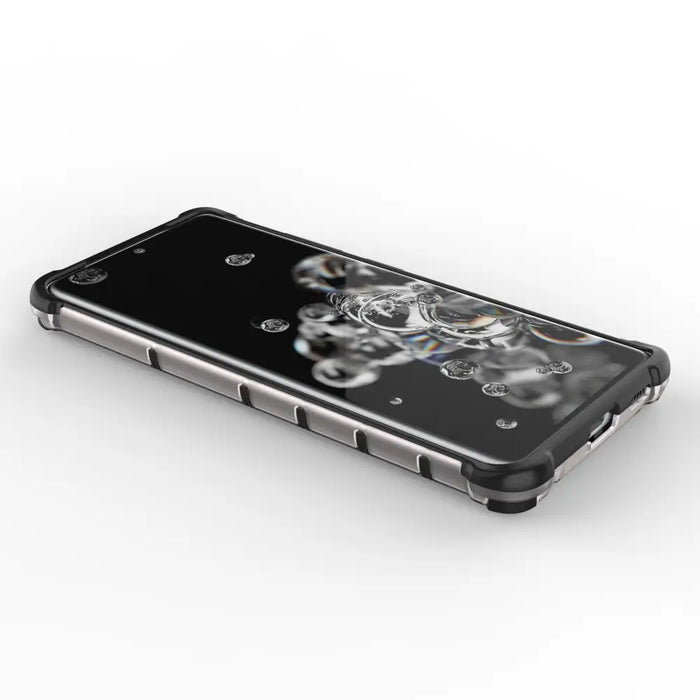 Honeycomb case armored cover with a gel frame for Samsung Galaxy S22 Ultra transparent - Cell phone cases