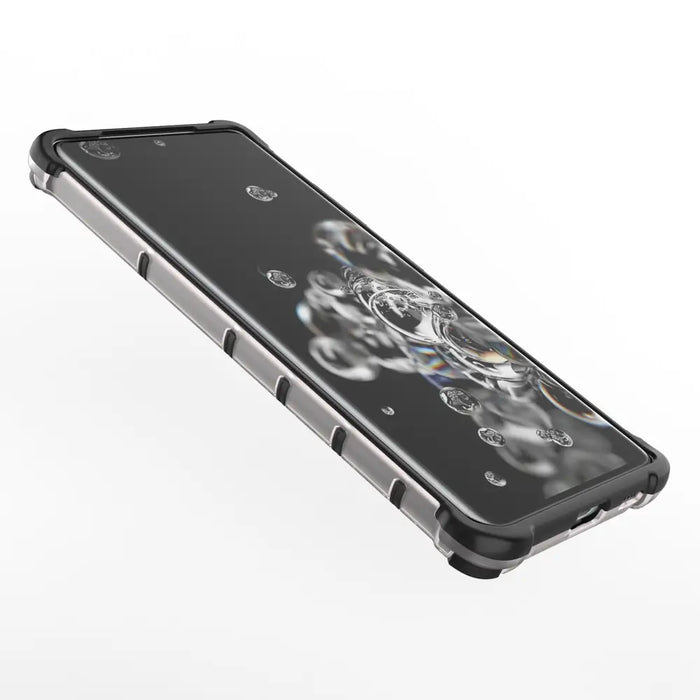 Honeycomb case armored cover with a gel frame for Samsung Galaxy S22 Ultra transparent - Cell phone cases