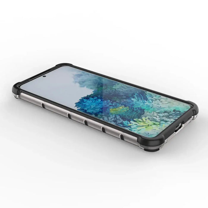 Honeycomb case armored cover with a gel frame for Samsung Galaxy S22 transparent - Cell phone cases