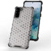 Honeycomb case armored cover with a gel frame for Samsung Galaxy S22 transparent - Cell phone cases
