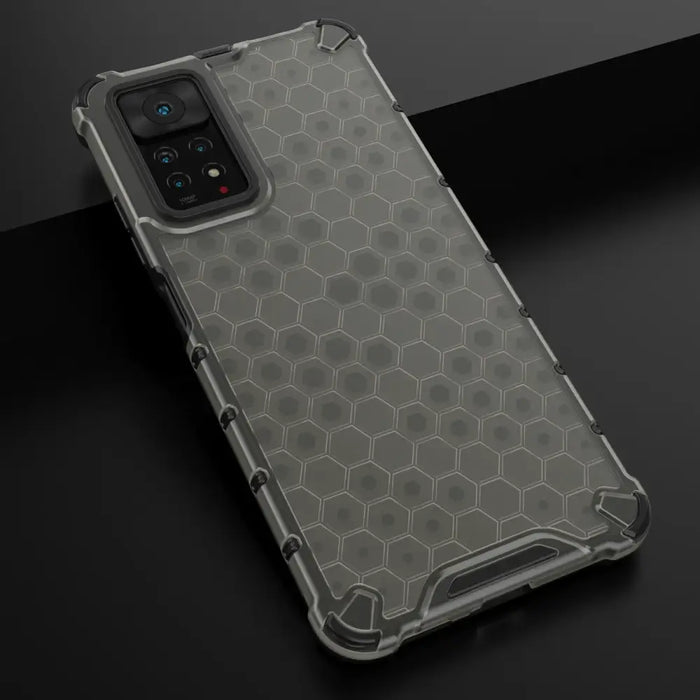 Honeycomb case armored cover with a gel frame for Xiaomi Redmi Note 11 Pro + 11 Pro black - Cell phone cases