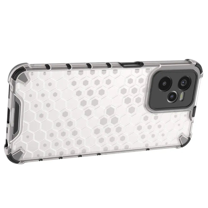 Honeycomb case armored cover with a gel frame Realme C35 transparent - Cell phone cases and covers<<<HurtelXML