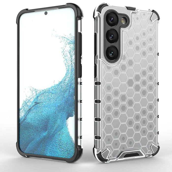 Honeycomb case for Samsung Galaxy S23 armored hybrid cover black - Cell phone cases and covers<<<HurtelXML