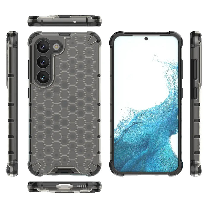 Honeycomb case for Samsung Galaxy S23 armored hybrid cover black - Cell phone cases and covers<<<HurtelXML