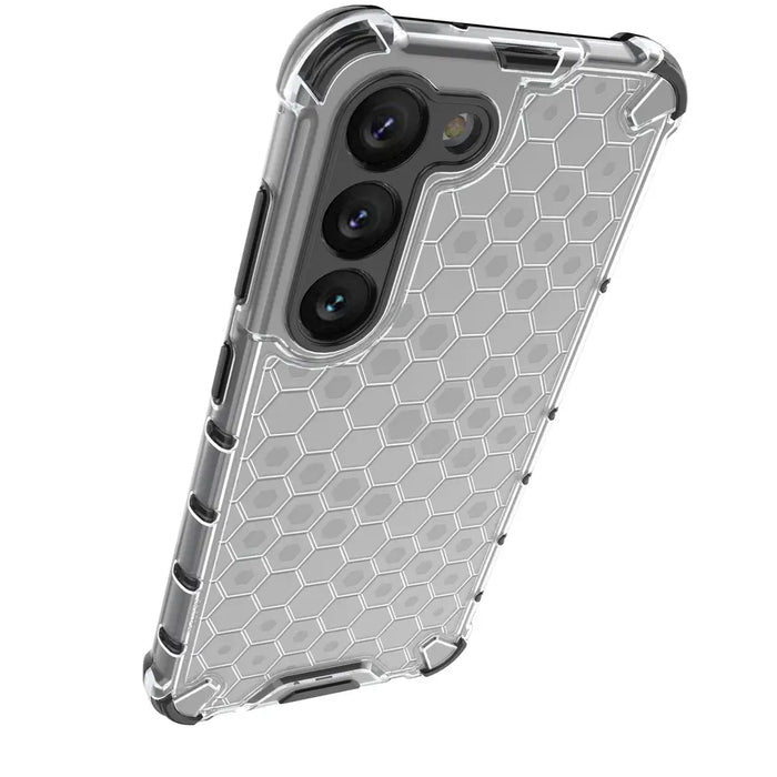 Honeycomb case for Samsung Galaxy S23 armored hybrid cover black - Cell phone cases and covers<<<HurtelXML