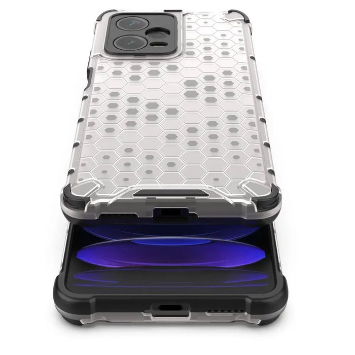 Honeycomb case for Xiaomi Redmi Note 12 Pro+ armored hybrid cover blue - Cell phone cases and covers<<<HurtelXML