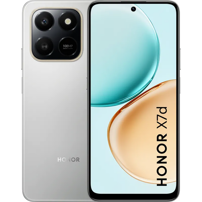 Smartphone Honor X7D 128/6 METEOR SILVER, 128 GB, 6 GB