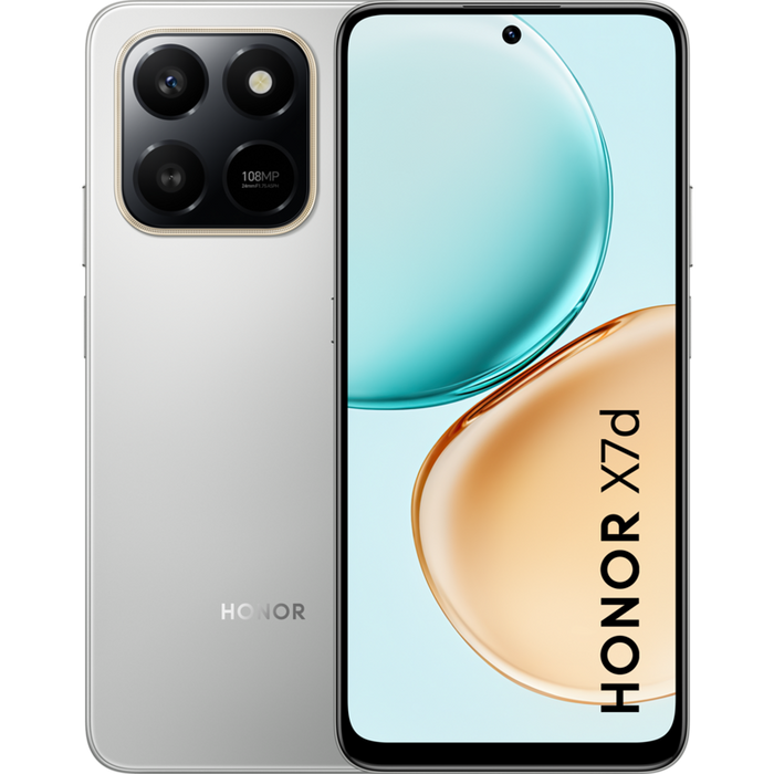 Smartphone Honor X7D 128/6 METEOR SILVER, 128 GB, 6 GB