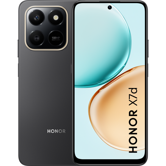 Smartphone Honor X7D 128/6 VELVET BLACK, 128 GB, 6 GB