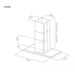 Hood ELICA Galaxy Island WHIX 90X45 - Островни абсорбатори<<<Абсорбатори<<<Едра бяла техника<<<TechnoMix