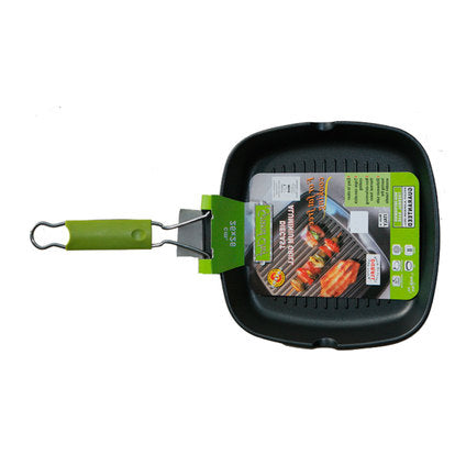 GRILL PAN 26X26X3.5 CM GREEN LINE HORECANO
