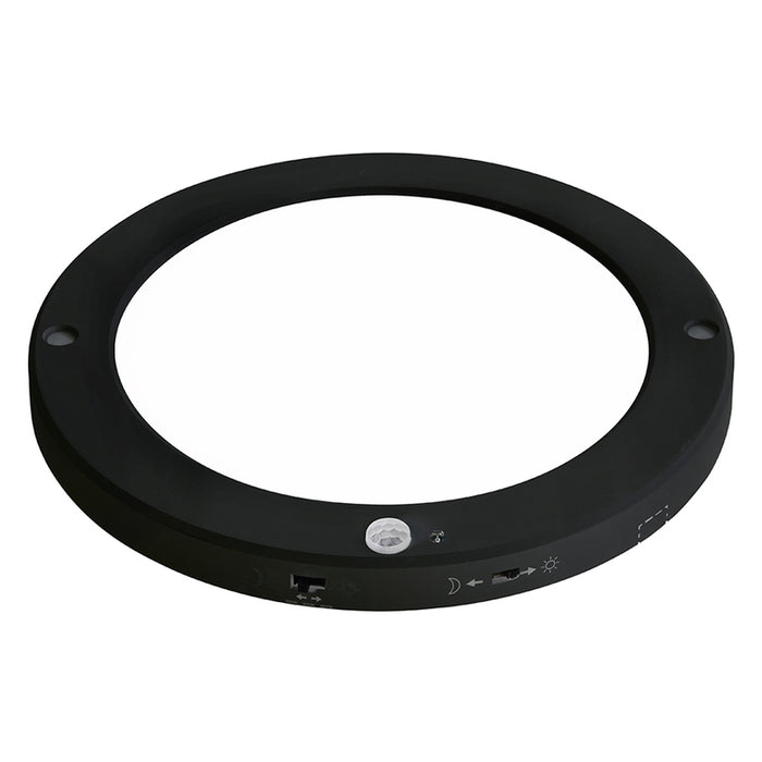 LED MOON WITH SENSOR 18W BLACK HOROZ