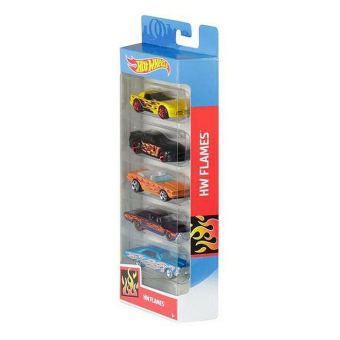 Set of 5 Cars Hot Wheels 1806 Multicolour Orange