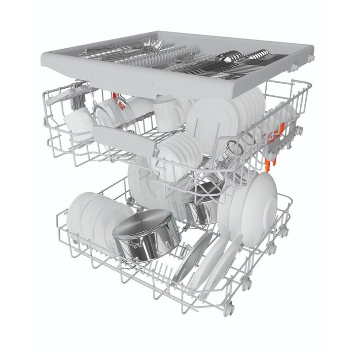 Dishwasher Hotpoint-Ariston HA4FFD14CN6W, 14 place settings, D