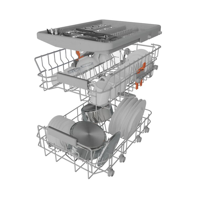 Built-in dishwasher Hotpoint-Ariston HA4ID11CS80, 11 place settings, D