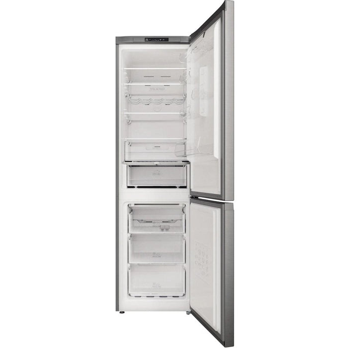Refrigerator with freezer Hotpoint-Ariston HAFC9 TI32SX, 369 l, E, No Frost, Stainless steel
