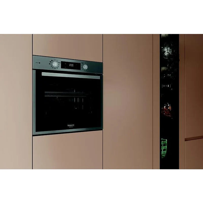 Built-in oven Hotpoint-Ariston HAO 478PSU1F X (ST), 71, Push buttons, A++, Pyrolysis