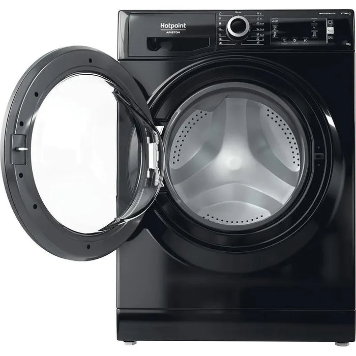 Washing machine Hotpoint-Ariston NLCD 948 BS A EU , 1400 rpm, 9.00 kg, A , Black