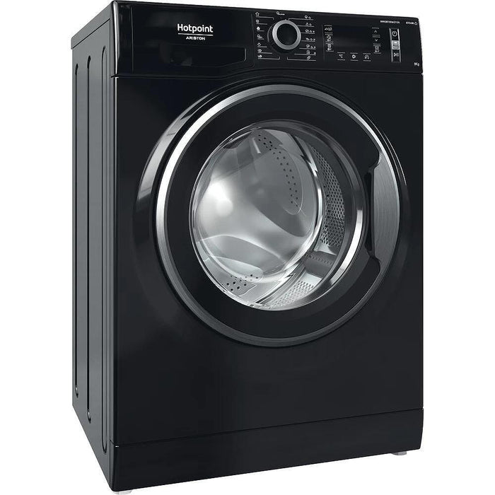Washing machine Hotpoint-Ariston NLCD 948 BS A EU , 1400 rpm, 9.00 kg, A , Black