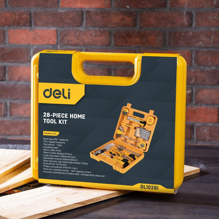 Household Tool Set 28 pcs Deli Tools EDL1028J - Toolkits<<<Tools<<<InnproXML