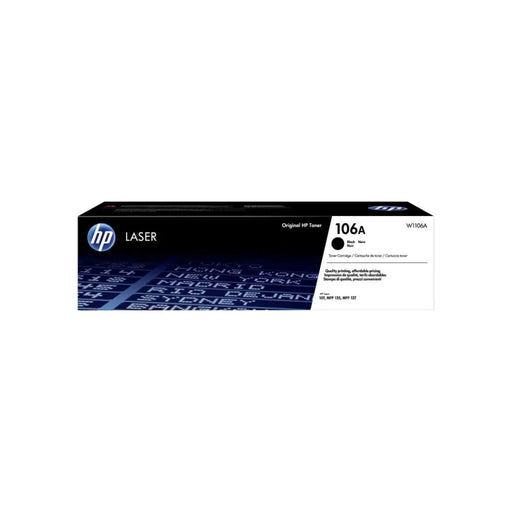 HP 106A Black Original Laser Toner Cartridge - Тонери<<<Консумативи - Лазер<<<Печат Сканиране и Консумативи<<<ALSO