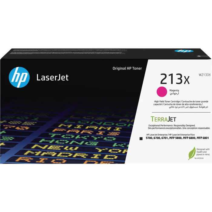HP 213X Magenta Original LaserJet Toner Cartridge - LaserJet Consumables<<<HP