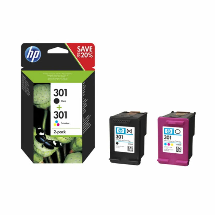 HP 301 2-pack Black/Tri-color Original Ink Cartridges - InkJet Consumables<<<HP консумативи<<<HP<<<PolyComp&&&Мастила и