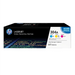 HP 304A original Toner cartridge CF372AM cyan magenta yellow standard capacity 3 x 2.800 pages 3-pack