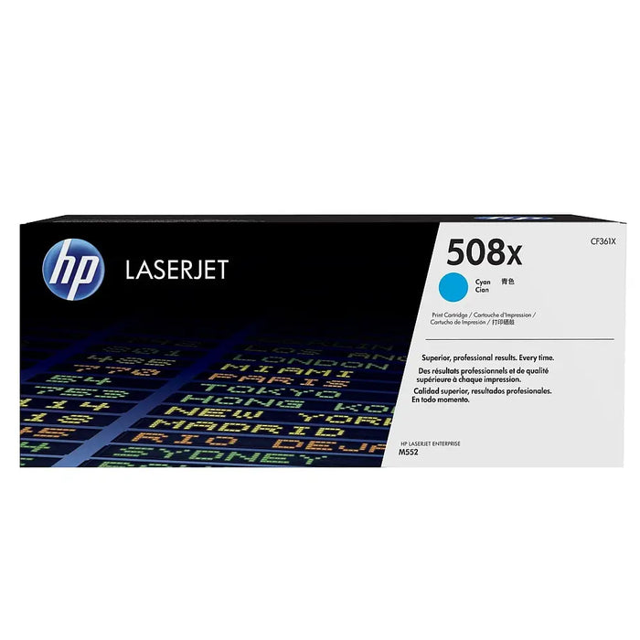 HP 508X High Yield Cyan Original LaserJet Toner Cartridge (CF361X) - LaserJet Consumables<<<HP