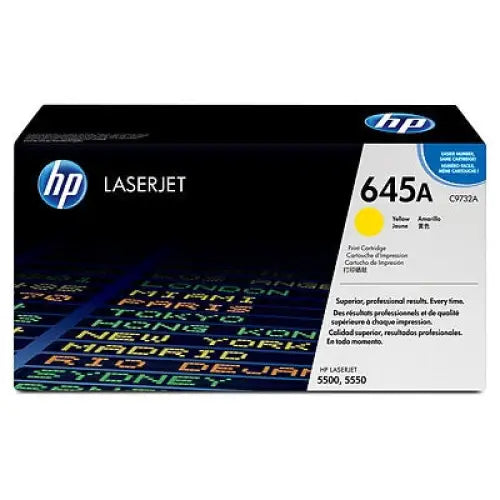 HP 645A original Colour LaserJet Toner cartridge C9732A yellow standard capacity 12.000 pages 1-pack