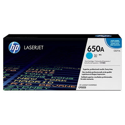 HP 650A Cyan LaserJet Toner Cartridge - LaserJet Consumables<<<HP консумативи<<<HP<<<PolyComp&&&Тонери<<<Консумативи