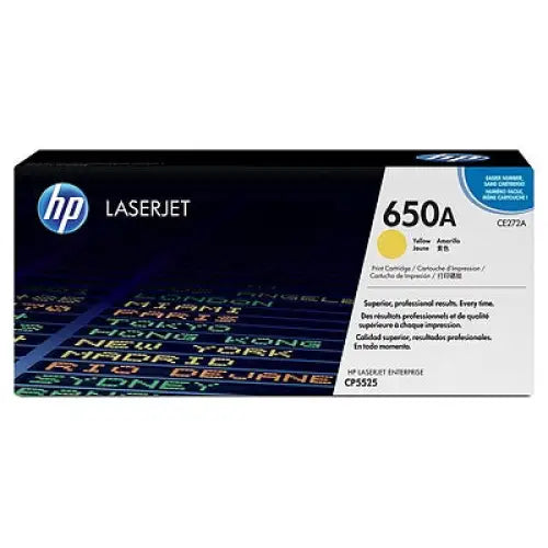 HP 650A Yellow LaserJet Toner Cartridge - LaserJet Consumables<<<HP консумативи<<<HP<<<PolyComp&&&Тонери<<<Консумативи