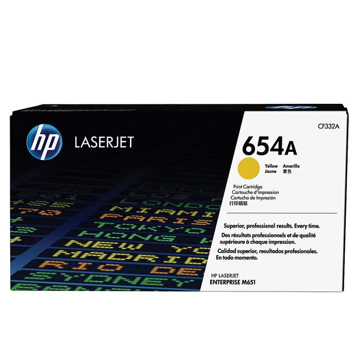 HP 654A original Toner cartridge CF332A yellow standard capacity 15.000 pages 1-pack - Тонери<<<Консумативи