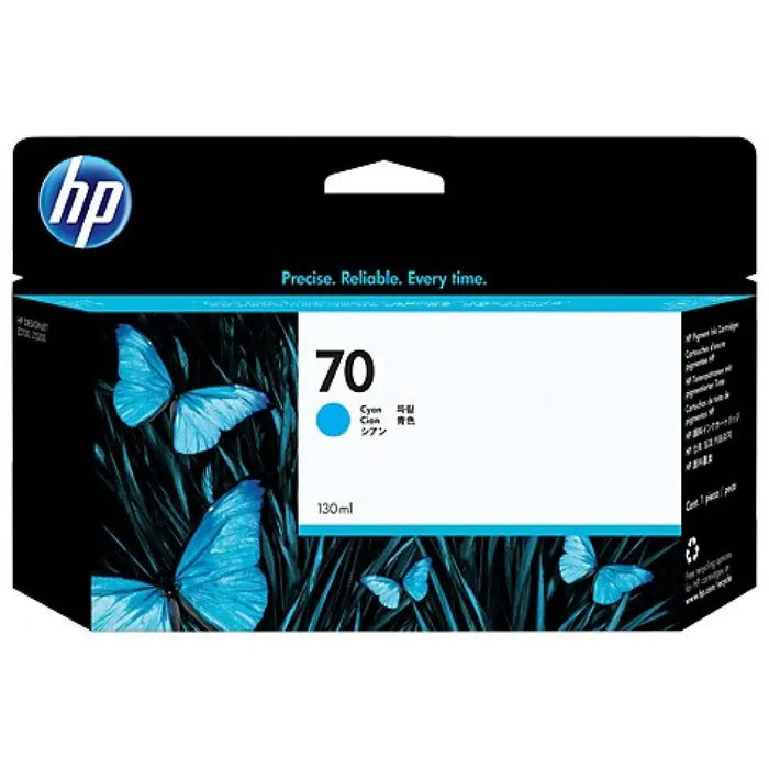 HP 70 130-ml Cyan Ink Cartridge - DesignJet Consumables<<<HP консумативи<<<HP<<<PolyComp&&&LFP мастила и LFP мастилени