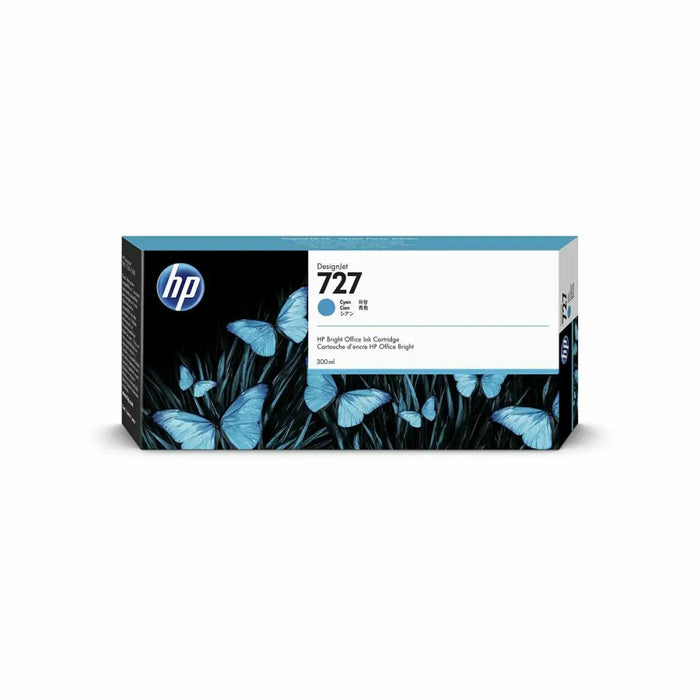 HP 727 300-ml Cyan DesignJet Ink Cartridge - DesignJet Consumables<<<HP консумативи<<<HP<<<PolyComp&&&LFP мастила и LFP