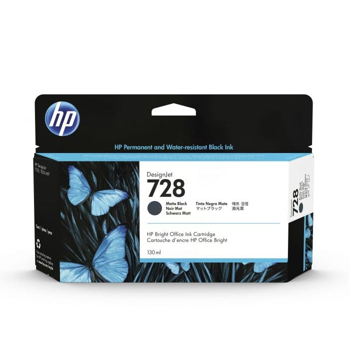 HP 728 130-ml Matte Black DesignJet Ink Cartridge - DesignJet Consumables<<<HP консумативи<<<HP<<<PolyComp&&&LFP