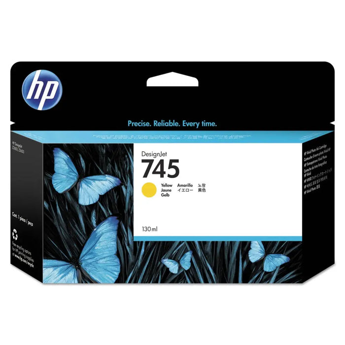 HP 745 original Ink cartridge F9J96A Yellow 130 ml - LFP мастила и LFP мастилени глави<<<Консумативи - голям формат