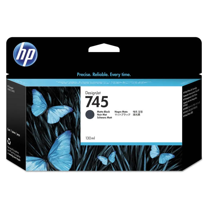 HP 745 original Ink cartridge F9J99A Matte Black 130 ml - LFP мастила и LFP мастилени глави<<<Консумативи - голям