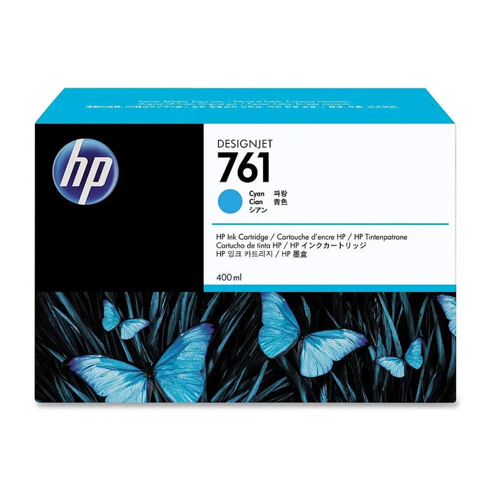 HP 761 original Ink cartridge CM994A cyan standard capacity 400ml 1-pack - LFP мастила и LFP мастилени