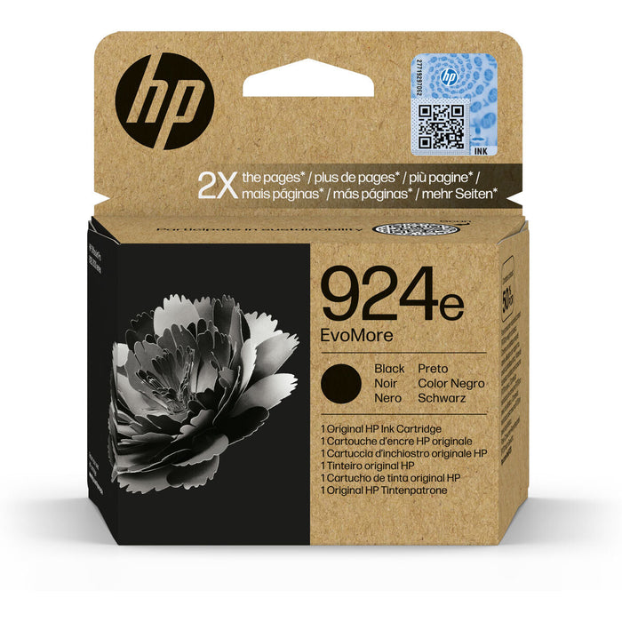HP 924e EvoMore Black Original Ink Cartridge - Мастила и Мастилени глави<<<Консумативи - Мастила<<<Печат Сканиране и