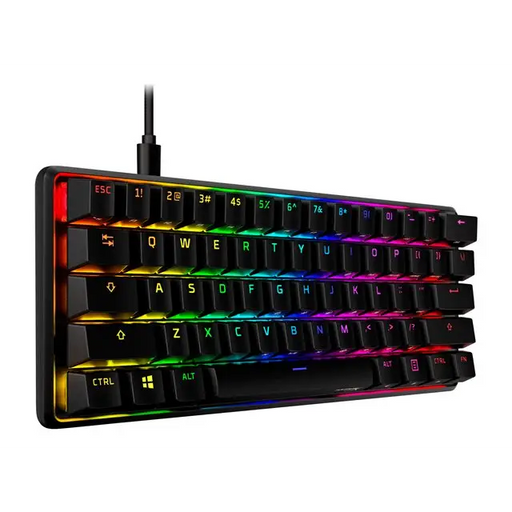 HP HyperX 60 Alloy Origins Aqua Mechanical RGB Keyboard USB Type C Detachable cable Black - Гейминг мишки и