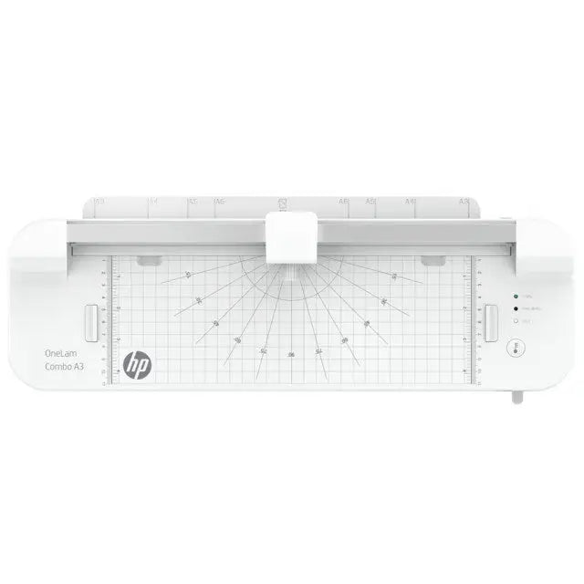 HP ONELAM COMBO A3 laminator Warm integrated trimmer corner rounder 40 cm/min speed + 15 pouches: 3xA4 4xA5 4xA6